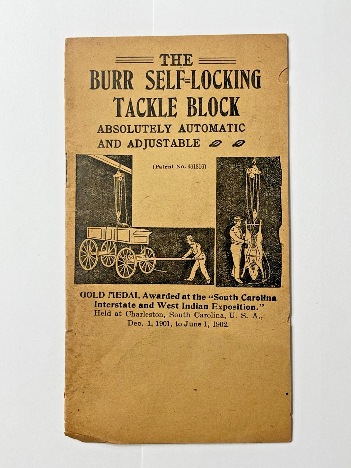 Antique Early 1900s The Burr Self-Locking Tackle Block Sales Brochure – Chicago