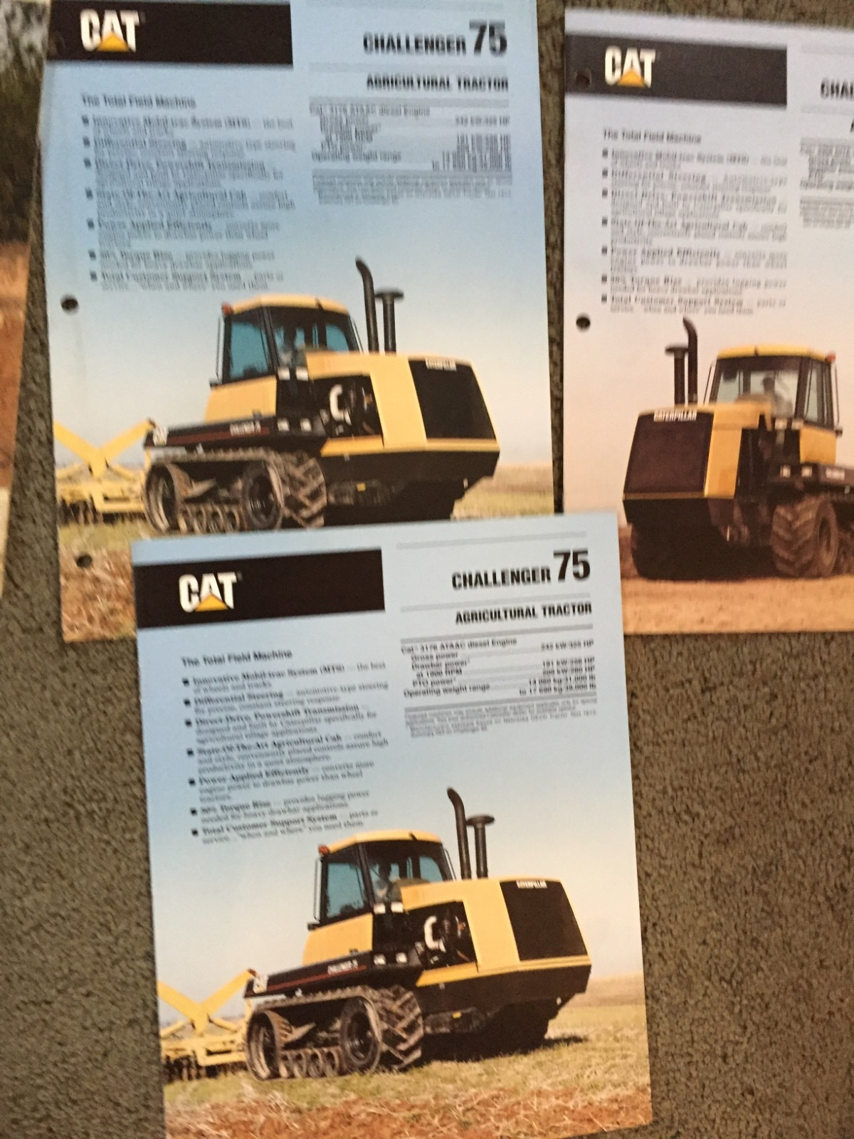 MASSIVE Lot of 43 Caterpillar CAT Industrial equipment brochures Literature