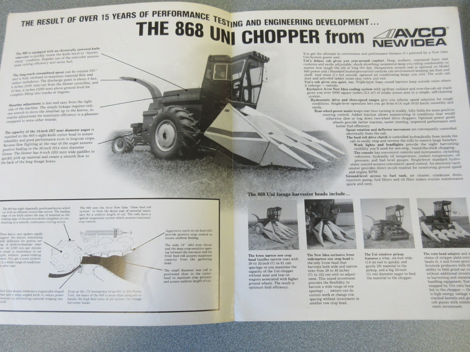 Avco New Idea 868 Uni Chopper Sales Brochure