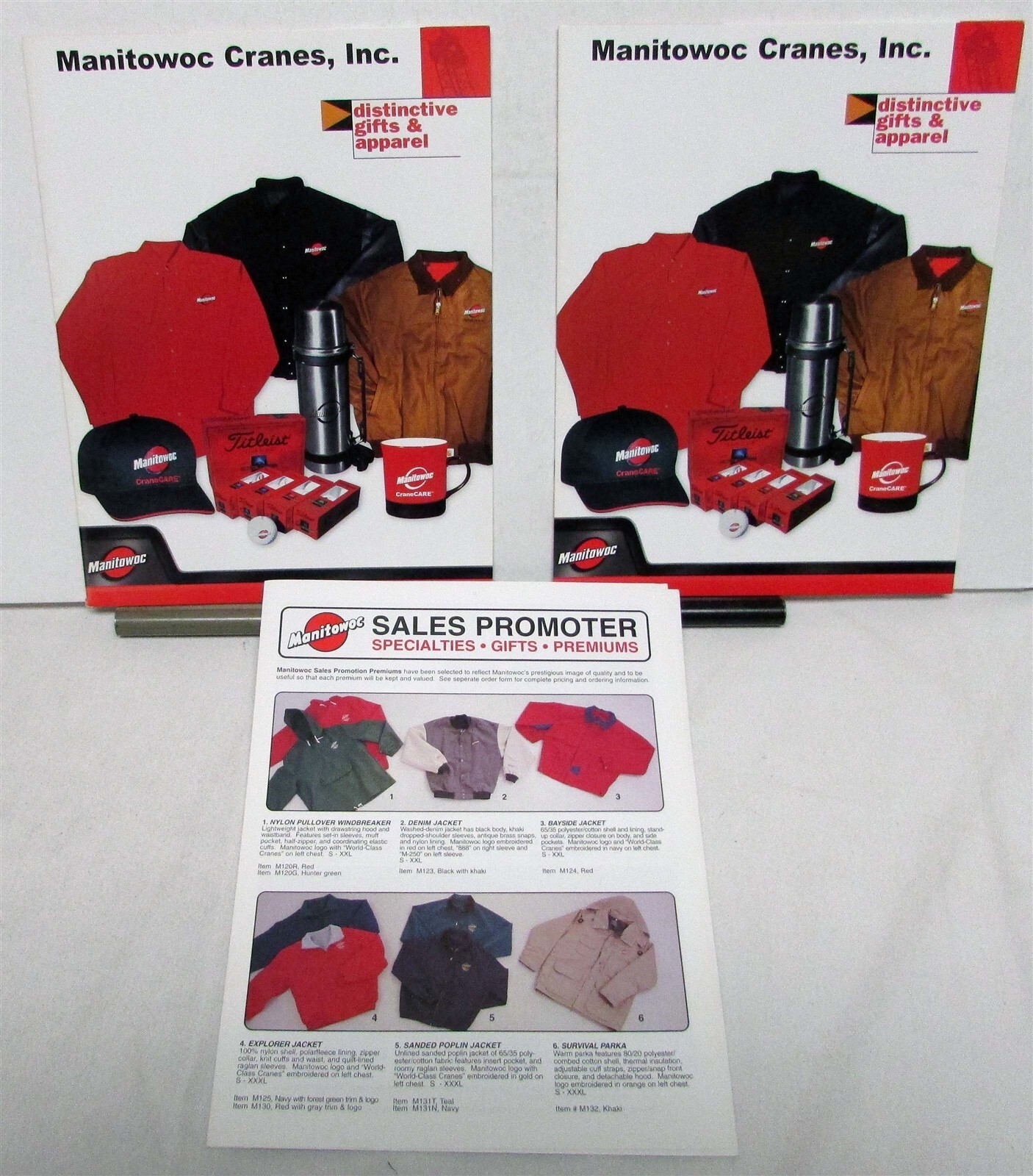 1990s Manitowoc Cranes Specialties Gifts Apparel Construction Sales Promotions
