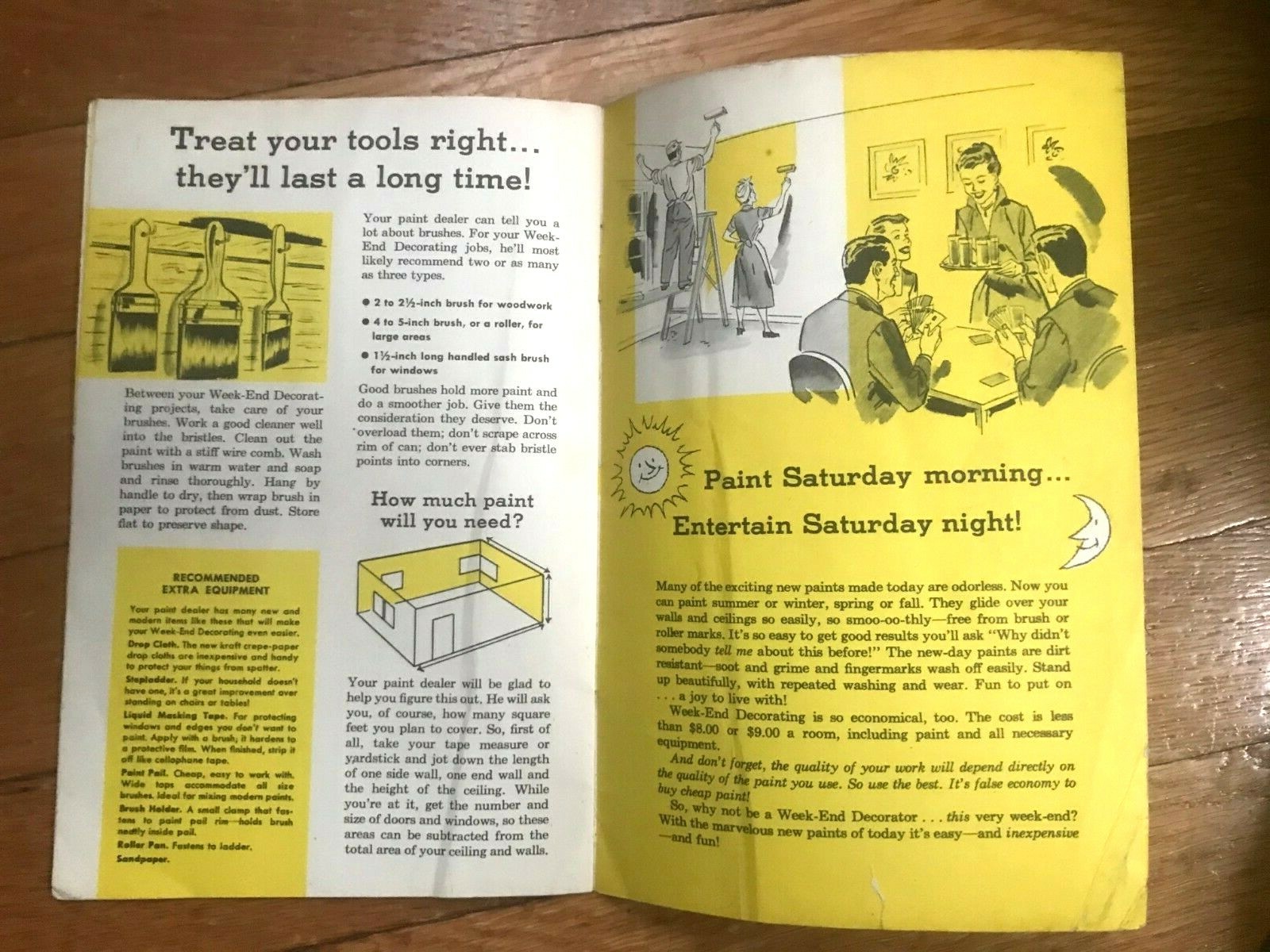 Vtg How to Be A Weekend Decorator 1950s – 1960s Booklet – A53