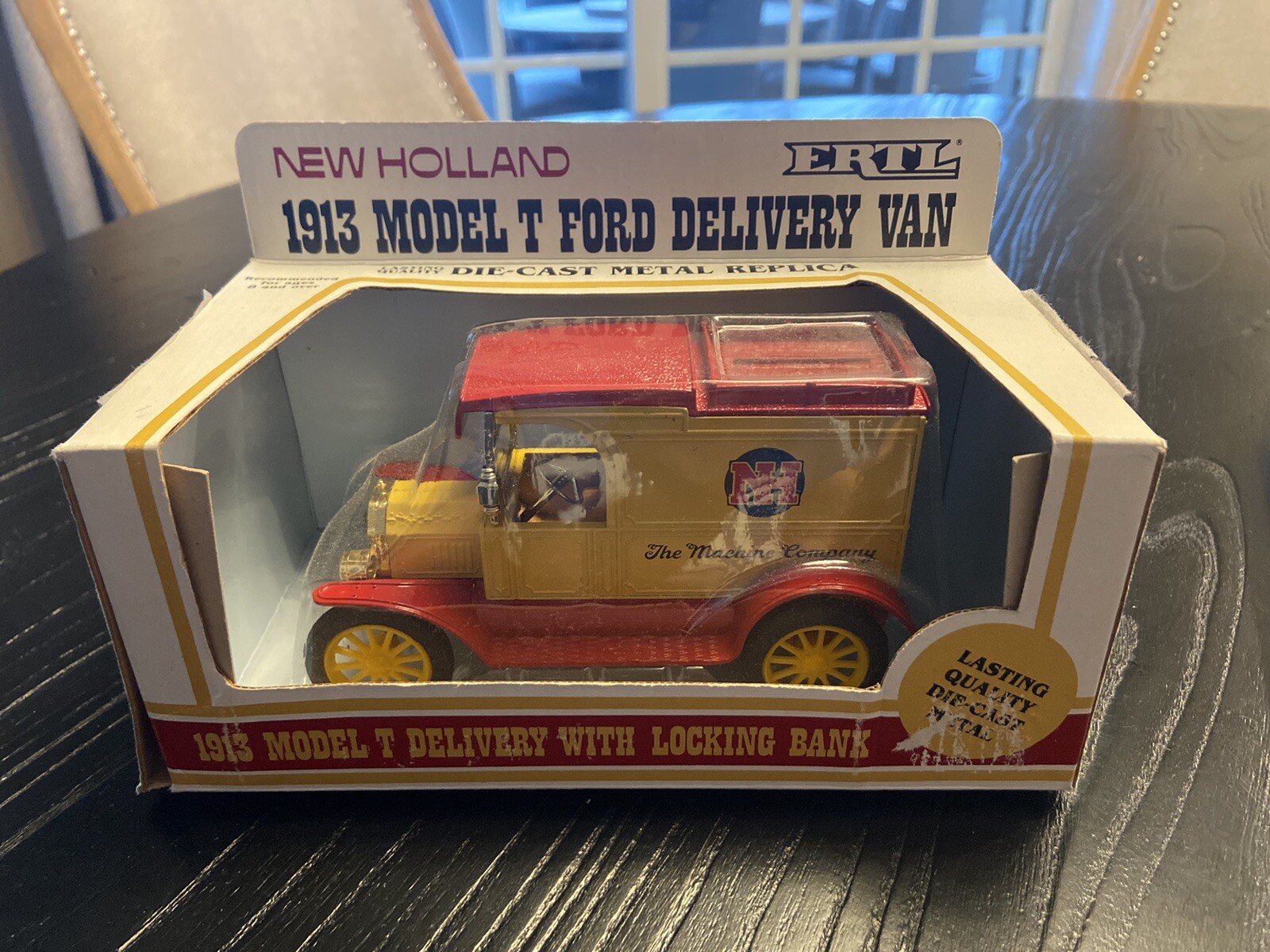 New Holland Model T Delivery Truck 1/25 Scale Diecast Bank by Ertl NIB