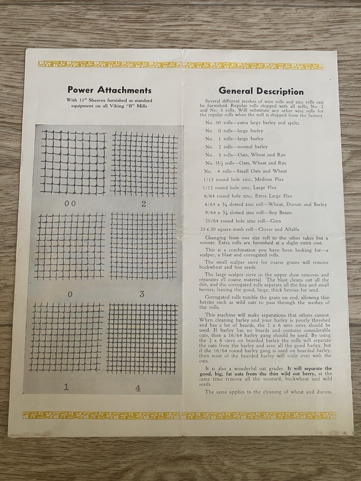 Vintage New Viking B Fanning Mill Co Sales Brochure Pioneer Fanning Minneapolis