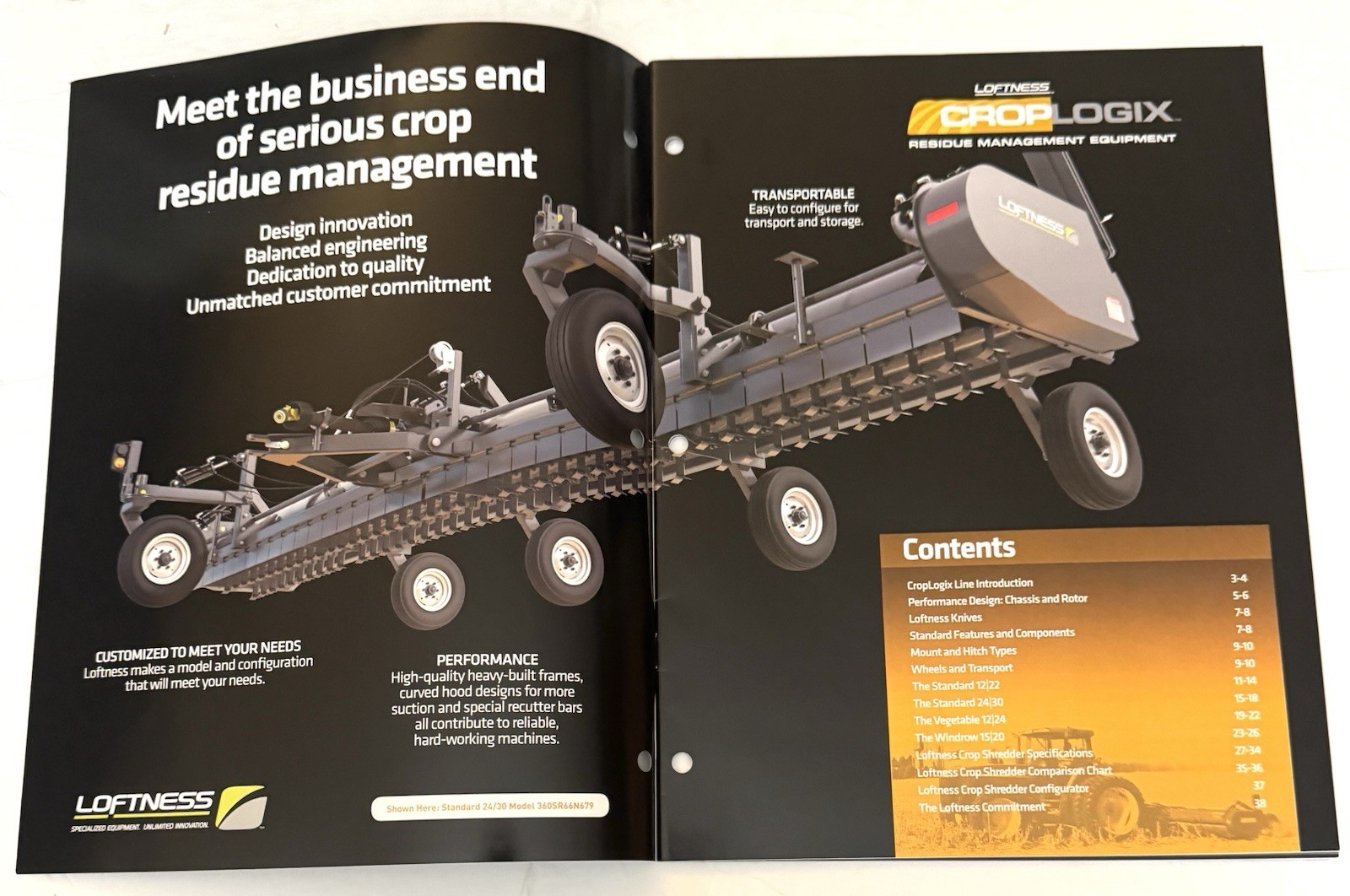 Loftness Farm Agricultural Equipment 2012 Crop Residue Equipment Sales Brochure