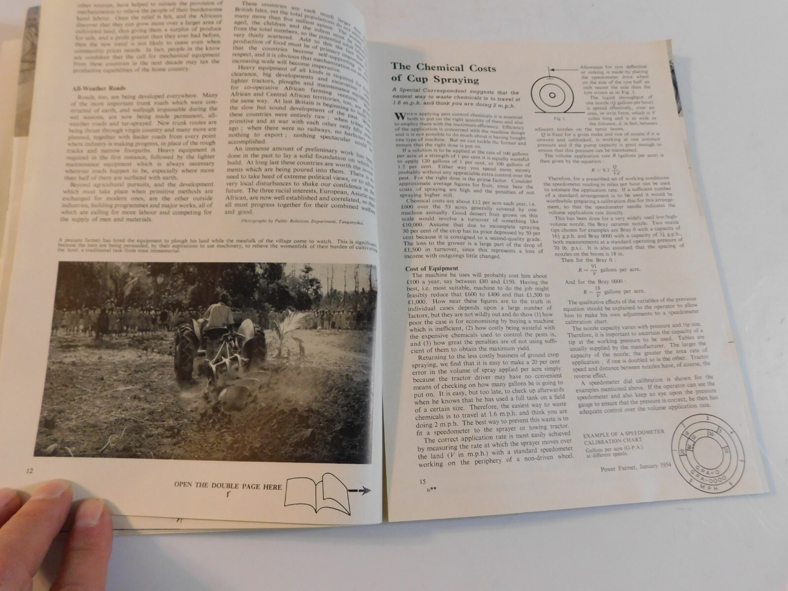1954 POWER FARMER BRITAIN & OVERSEAS MANUAL TRACTORS FARMING METHODS ETC RARE