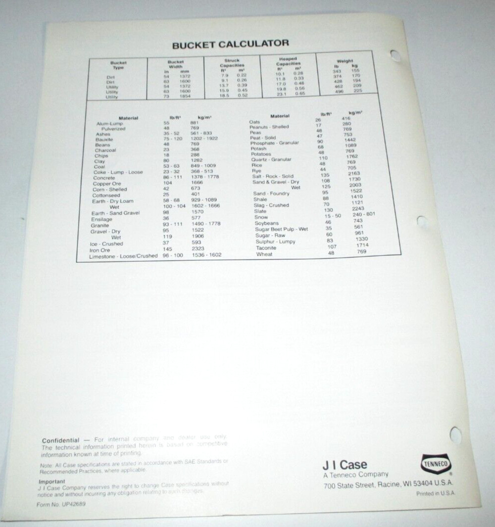 Case 1835C 1840 Skid Steer Uni-Loader Competitive Information Sales Brochure