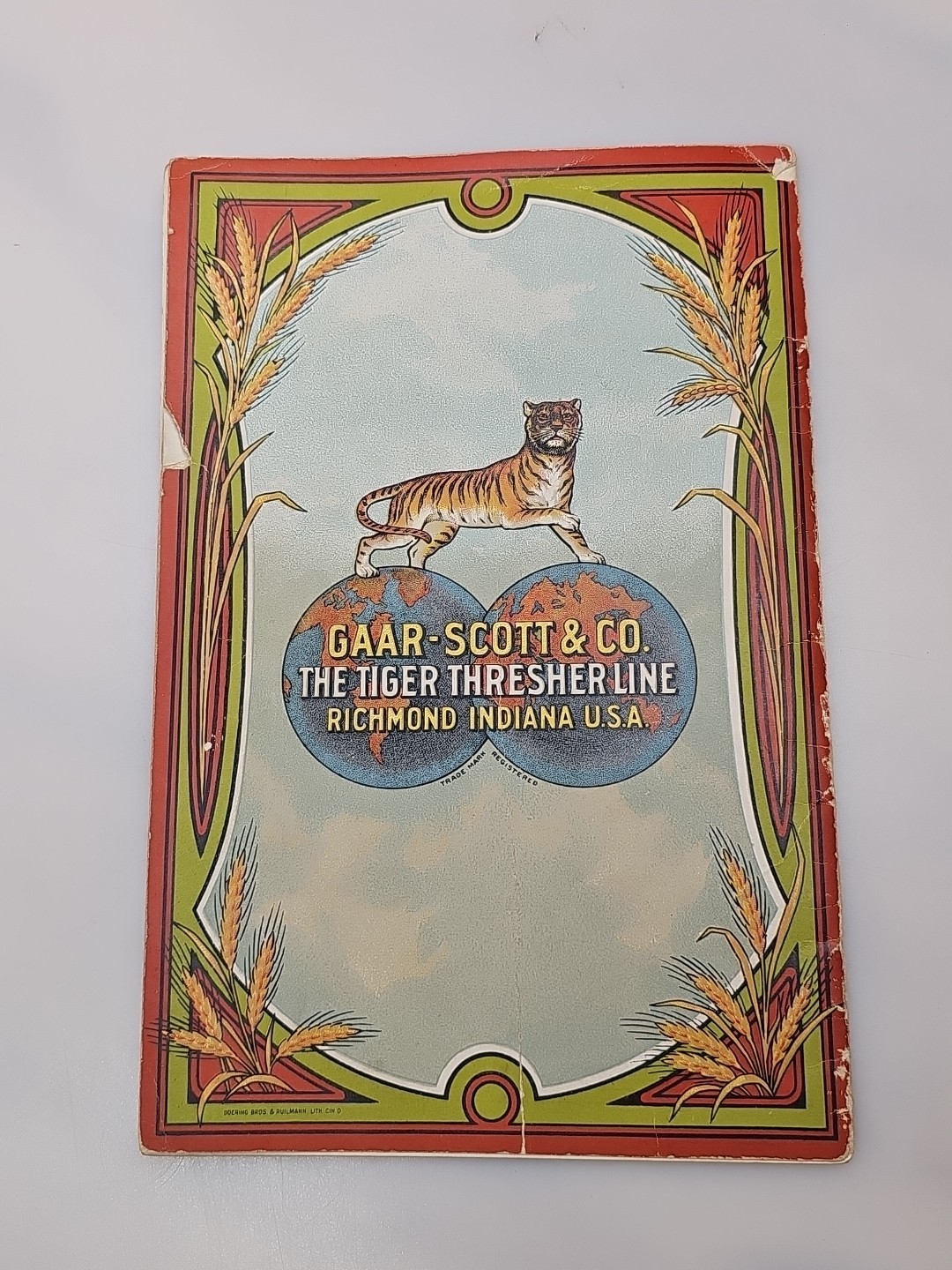Gaar Scott Engine Tiger Truths Thresher Catalog Richmond INDIANA RARE HISTORY