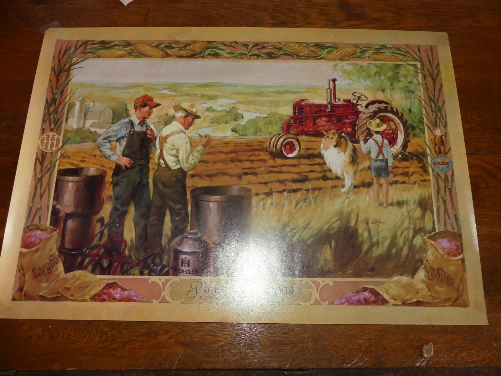 IH McCormick Deering Case 16½ » x 24&Prime; Poster Planting Heritage – CIRCA 1945