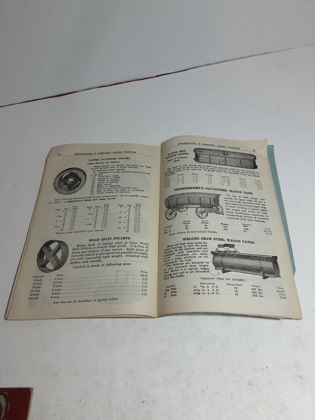 1937 Hudson – Hill & Co Thresher And Mill Supply Catalog