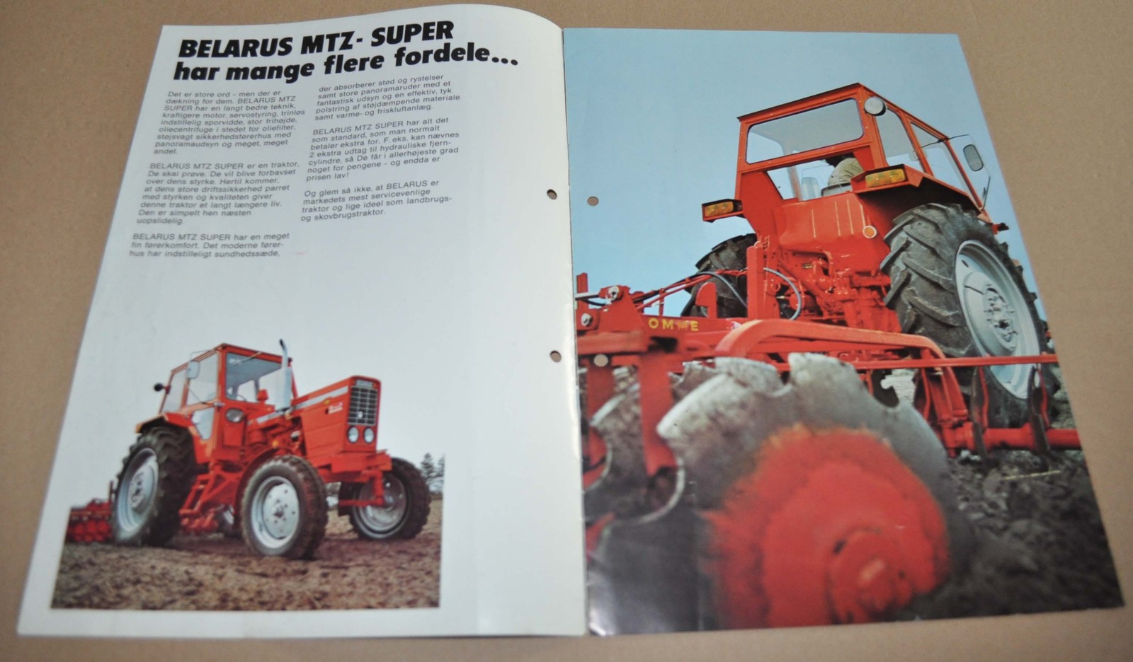 MTZ Belarus 70 80 Tractor Brochure Prospekt Norway Tractoroexport