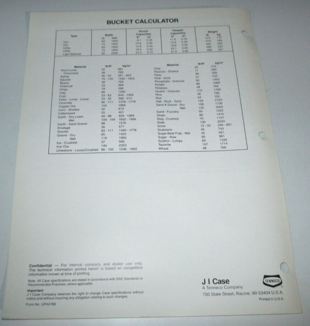 Case 1845C Skid Steer Uni-Loader Competitive Information Sales Brochure ORIGINAL